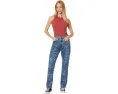 Джинсы Levi's 501 с прямыми штанинами и потертостями