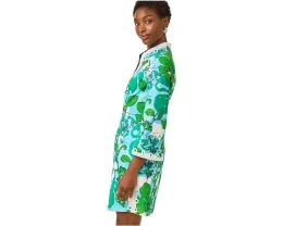 Платье Shealyn 3/4 Sleeve Stretch от Lilly Pulitzer с кружевной отделкой и цветочным принтом
