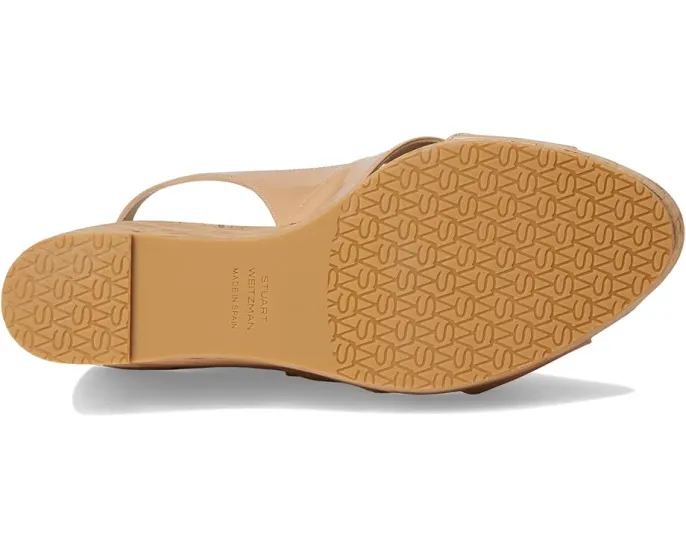 Сандалии Stuart Weitzman Dayna Slingback Wedge на танкетке с ремешком через пятку