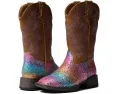 Детские ковбойские сапоги Roper Glitter Rainbow с квадратным носком и блестками