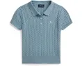 Свитер-поло из хлопка с мелким жаккардом Polo Ralph Lauren Kids для детей постарше