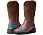 Детские ковбойские сапоги Roper Glitter Rainbow с квадратным носком и блестками