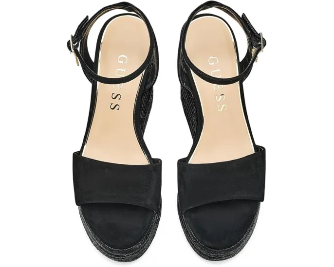 Босоножки GUESS Everly на платформе и клиновом каблуке