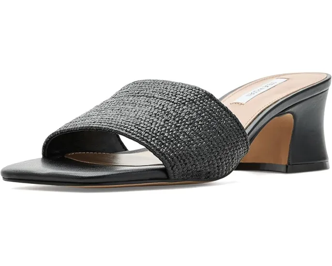 Steve Madden Босоножки Frolic на каблуке с квадратным носком из черной рафии
