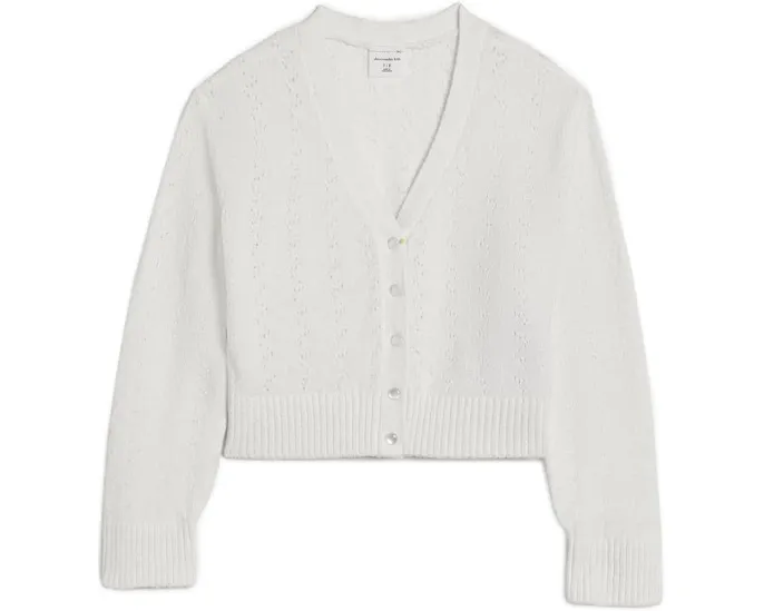 Кардиган Pointelle от abercrombie kids с ажурным узором