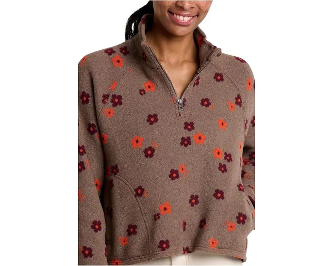 Toad&Co Свитер Kennicott с воротником стойкой и молнией на четверть