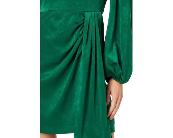 Короткое платье Adrianna Papell из атласа с вырезом лодочкой