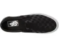 Классические слипоны Vans в клетку с текстильной стелькой и резиновой подошвой