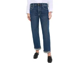 Джинсы Sloane Slouchy Low-Rise Girlfriend Cuffed Liverpool Los Angeles свободного кроя с манжетами