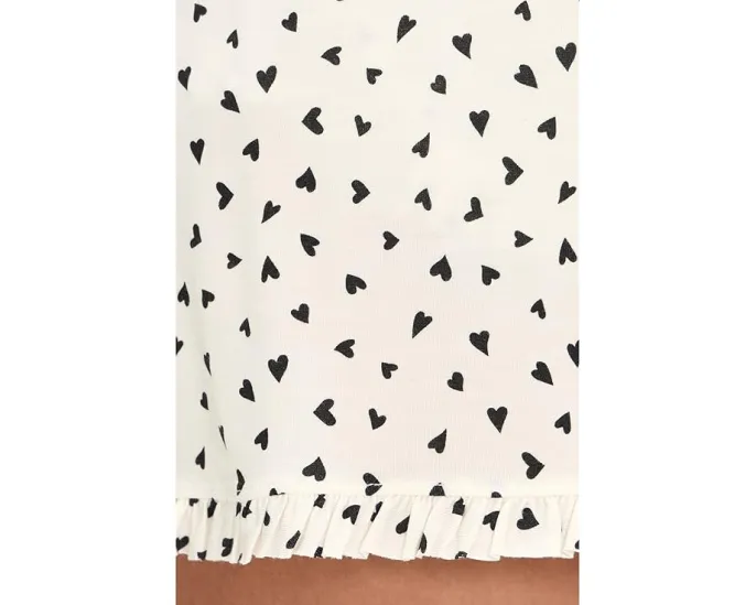 Комплект Eberjey Gisele с топом и шортами из тенселя с оборками