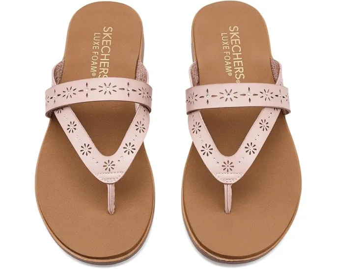 SKECHERS сандалии Summer Cove Spring Showers с цветочным декором и мягкой стелькой