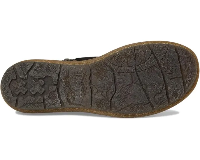 Ботинки Born Salee из мягкой замши с боковой молнией и пробковой подошвой