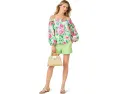 Топ с открытыми плечами Lilly Pulitzer Siloe с длинными рукавами на манжетах