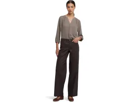 Джинсы NYDJ Coated Teresa Wide Leg с покрытием и широким прямым кроем