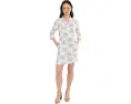 Palm Banks 3/4 Sleeve Shift Dress