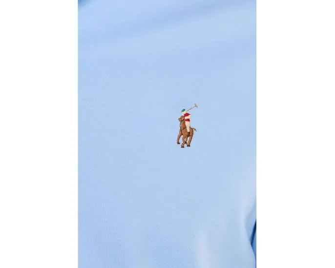 Поло Custom Slim Fit из мягкого хлопка с вышитым пони Polo Ralph Lauren