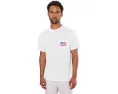 Футболка Vineyard Vines Whale US Flag с карманом и принтом кита