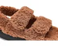 Сандалии Shearling с открытым носком и овчиной от MOON BOOT
