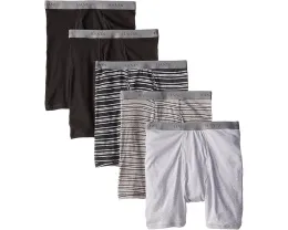 Хлопковые боксеры Hanes Tagless Boxer Briefs набор 5 штук