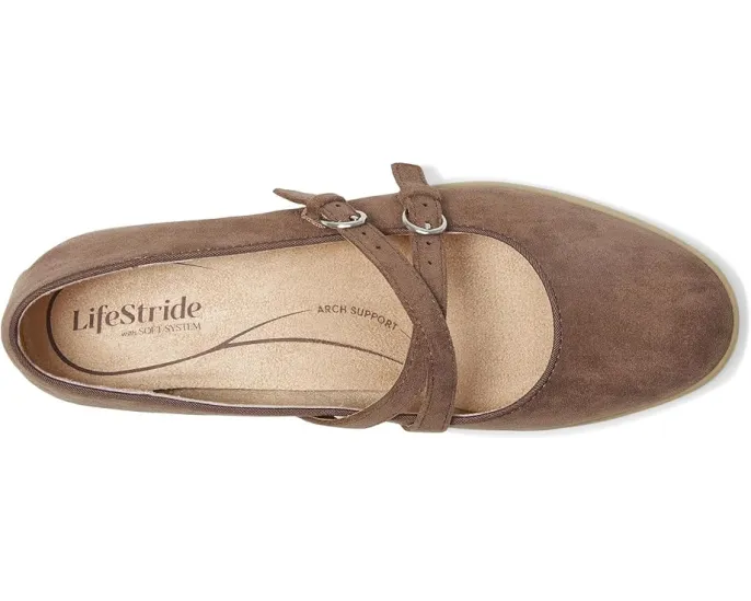 Туфли Mary Jane LifeStride Marnie из микрозамши с перекрестными ремешками