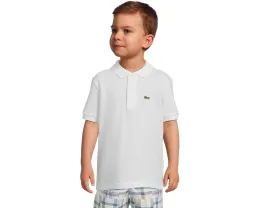 Детское поло Lacoste Kids Petit Pique из хлопкового пике с вышитым крокодилом