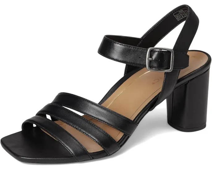 Сандалии VIONIC Nora на устойчивом каблуке с регулируемым ремешком