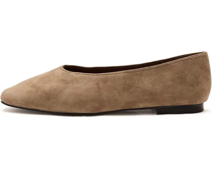 Балетки Madewell Sage с квадратным носком из мягкой замши
