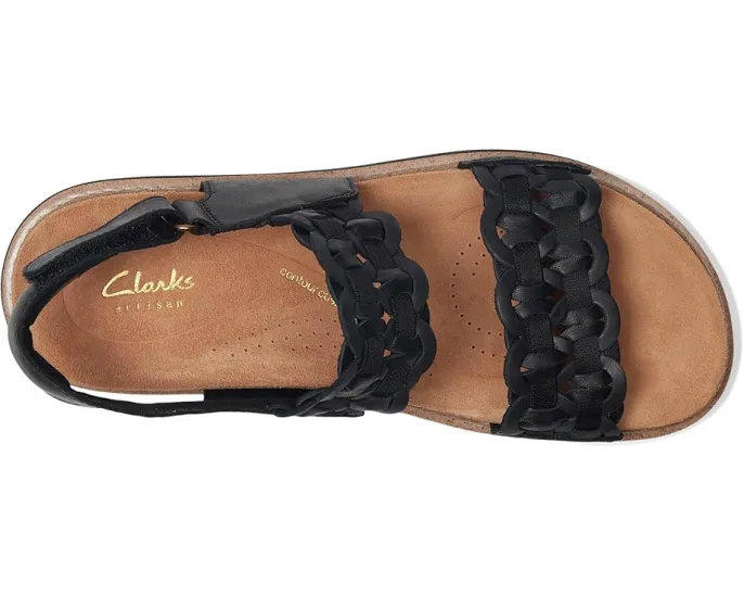 Сандалии Clarks Arwell Glide с плетеным верхом и пробковой стелькой