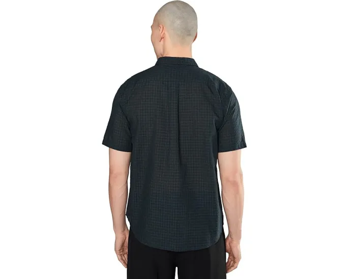 Рубашка Cortland Plaid в клетку с коротким рукавом от Vince