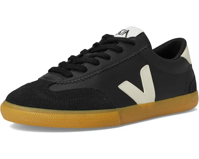 Кроссовки VEJA Volley из органического хлопка с замшей и кожей