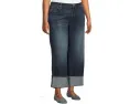 KUT from the Kloth джинсы Sienna High Rise Straight Leg с подворотом