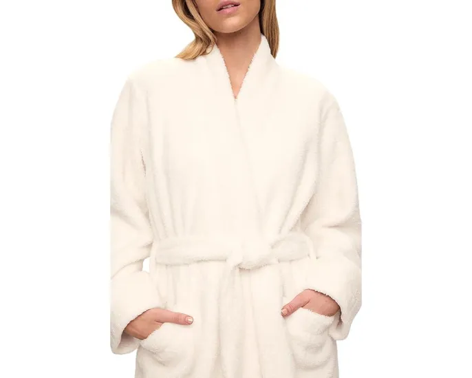 Длинный плюшевый халат Eberjey Renewplush из переработанного полиэстера