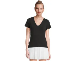 Lilla P Топ с V-образным вырезом из мягкой пима-модала для повседневной носки