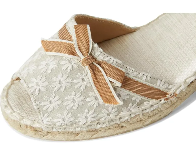 Сандалии-эспадрильи Toni Pons Diana с открытым мысом и нежным бантом