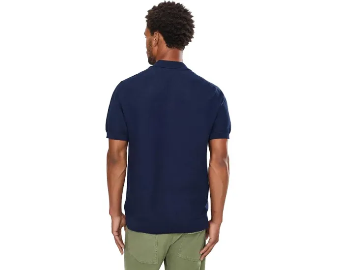 Lacoste хлопковый трикотажный поло Classic Fit Navy Blue