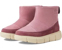 SOREL Детские зимние ботинки Explorer III Slip-On WP без шнуровки с замшевым верхом