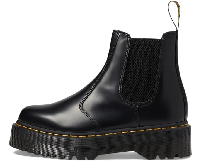 Челси-ботфорты Dr. Martens 2976 Quad Smooth Leather Platform на высокой подошве