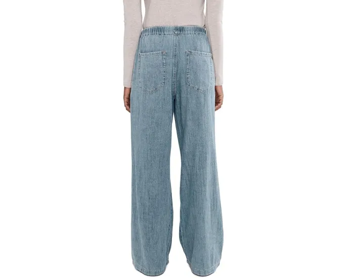 Брюки Lilla P Denim Pants из легкого денима с эластичным поясом на шнурке