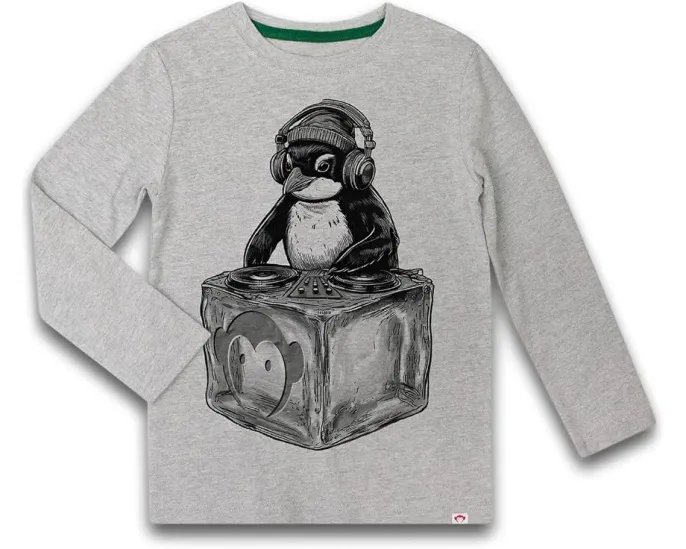 Футболка Appaman Kids Penguin DJ с длинным рукавом