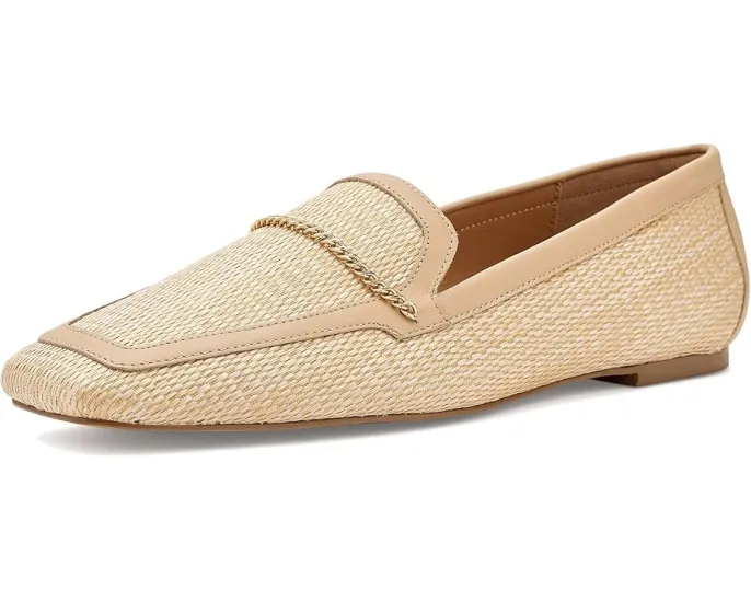 Лоферы Andre Assous Ariane из рафии с цепочкой и квадратным носком