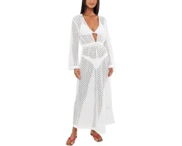 Пляжное покрывало Seafolly с кружевом и сборками на съемном поясе