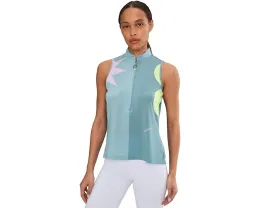 Топ Jamie Sadock без рукавов с воротником стойкой и молнией спереди в цветном блоке