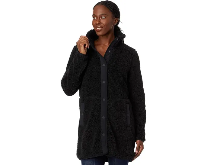 L.L.Bean Куртка Sherpa с высоким воротником и застежкой на кнопках