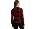 Свитер Lauren Ralph Lauren в клетку из смеси хлопка и модала