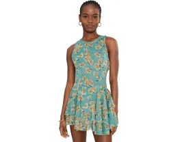 Мини-платье Free People Raven с принтом и рюшами