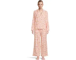 Пижамный комплект HONEYDEW Snooze Mode с длинным рукавом и контрастной окантовкой