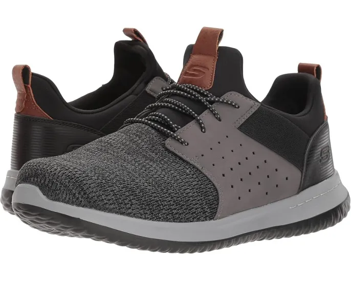 Кроссовки SKECHERS Classic Fit Delson Camben с сетчатым верхом и стелькой Air Cooled Memory Foam