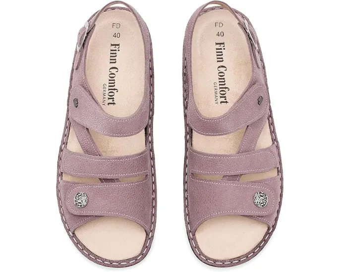 Сандалии Gomera-S Rose Streetnubuk Finn Comfort на пробково-латексной стельке