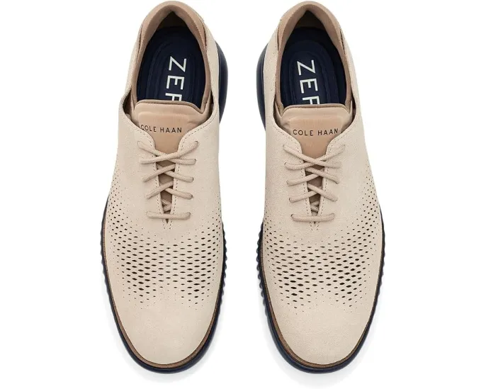 Оксфорды 2.Zerogrand Casual Leather Laser Wing Tip на легкой подошве
