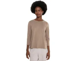 Футболка с круглым вырезом Organic Pima Cotton Jersey от Eileen Fisher